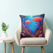 キノコ白熱［赤熱］光を放つ魔法 クッション (椅子)