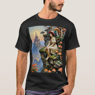 キノコ童話クリフサイドキャッスルティー Tシャツ