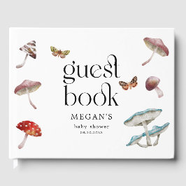 キノコ素朴の魅力化されたベビーシャワー ゲストブック