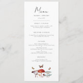 キノコ結婚の夕食 メニュー (正面)