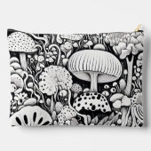 キノコ線スケッチ アクセサリーポーチ (裏面)