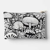 キノコ線スケッチ アクセサリーポーチ (裏面)