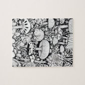 キノコ線スケッチ ジグソーパズル (横)