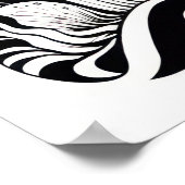 キノコ線スケッチ ポスター (角)