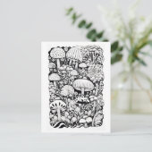 キノコ線スケッチ ポストカード (スタンド正面)