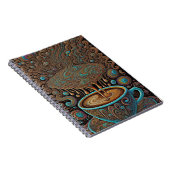 キノコ胞子コーヒーサイケデリック溶解点滴 ノートブック (右側)