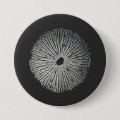 キノコ胞子 缶バッジ (正面)