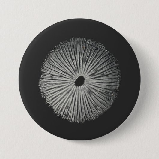 キノコ胞子 缶バッジ (正面)