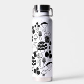 キノコ自然ブラック ウォーターボトル (背面)