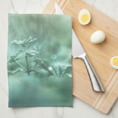 キノコ自然写真 キッチンタオル (四つ折り)