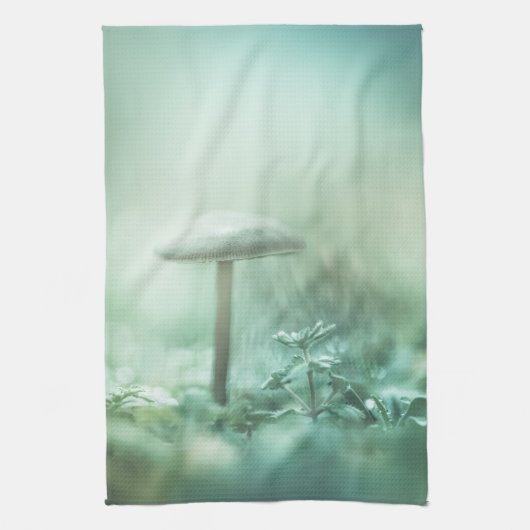キノコ自然写真 キッチンタオル (縦)