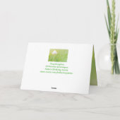 キノコ自然誕生日 カード (裏面)