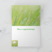 キノコ自然誕生日 カード (内部)