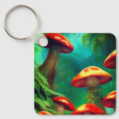 キノコ芸術 キーホルダー (正面)