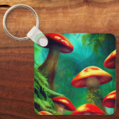 キノコ芸術 キーホルダー (正面)