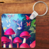 キノコ芸術 キーホルダー (裏面)