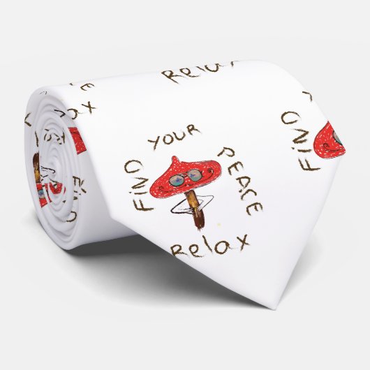 キノコ芸術 ネクタイ (ロール)