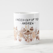 キノコ茶マグカップ、神秘的な飲み物、ウィッチクラフトマグカップ ジャンボコーヒーマグカップ (正面)