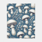 キノコ草原 フリースブランケット (正面)