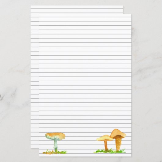 キノコ菌の手紙の書菌学が並んだ (正面/裏面)