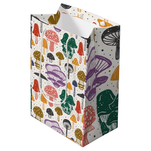 キノコ菌学者の植物学的美学 ミディアムペーパーバッグ (正面アングル)