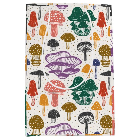 キノコ菌学者の植物学的美学 ミディアムペーパーバッグ (正面)