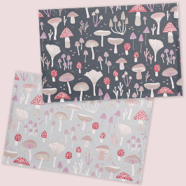 キノコ菌床菌リバーシブル 枕カバー