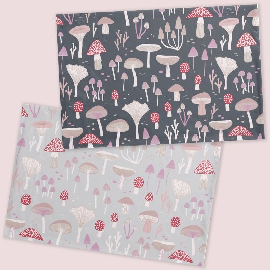 キノコ菌床菌リバーシブル 枕カバー