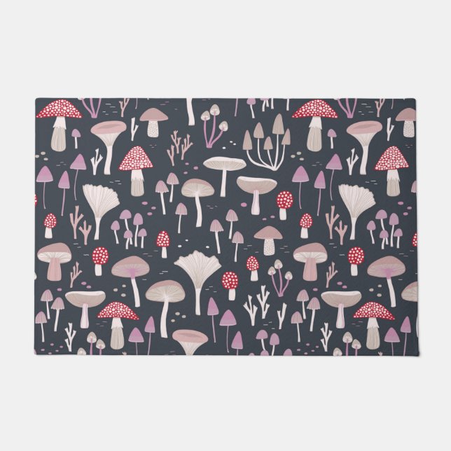 キノコ菌床菌 ドアマット (正面)