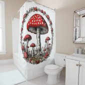 キノコ菌植物 シャワーカーテン (インサイチュ)