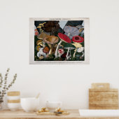 キノコ菌 ポスター (キッチン)