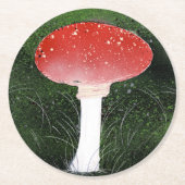 キノコ菌 ラウンドペーパーコースター (正面)
