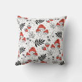 キノコ菌：自然線芸術 クッション (裏面)