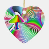 キノコ視覚 セラミックオーナメント (裏面)