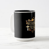 キノコ誇りを持ったの選択 ツートーンマグカップ (正面左)