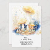 キノコ誕生日招待状 招待状 (正面/裏面)