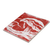 キノコ赤と白、トースツールのセラミックタイル。 タイル (側面)