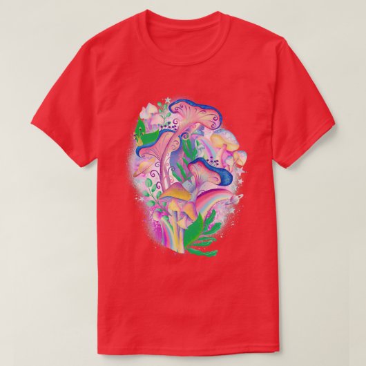 キノコ銀河系 Tシャツ (デザイン正面)