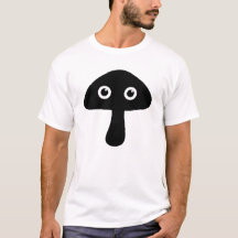 キノコ顔シルエット