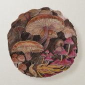 キノコ類の不気味さ ラウンドクッション (裏面)