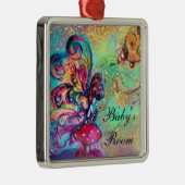 キノコ類ドアハンガーの小小妖精や小人 メタルオーナメント (右)