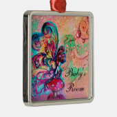 キノコ類ドアハンガーの小小妖精や小人 メタルオーナメント (右)