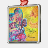 キノコ類ドアハンガーの小小妖精や小人 メタルオーナメント (左)