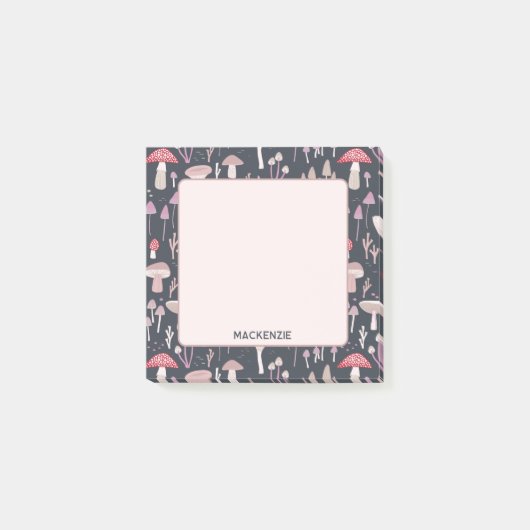 キノコ類食パーソナライズされた床菌 ポストイット (正面)