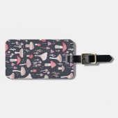 キノコ類食パーソナライズされた床菌 ラゲッジタグ (正面横)