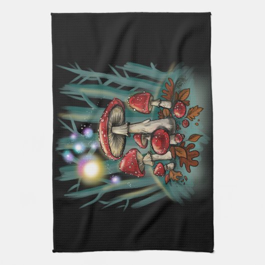 キノコ類 キッチンタオル (縦)