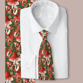 キノコ魔法赤と緑 ネクタイ