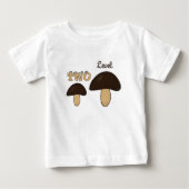 キノコ2つ ベビーTシャツ (正面)