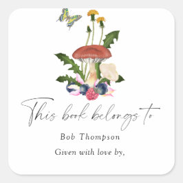 キノコ – この本は次のものだ スクエアシール