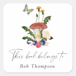 キノコ – この本は次のものだ スクエアシール